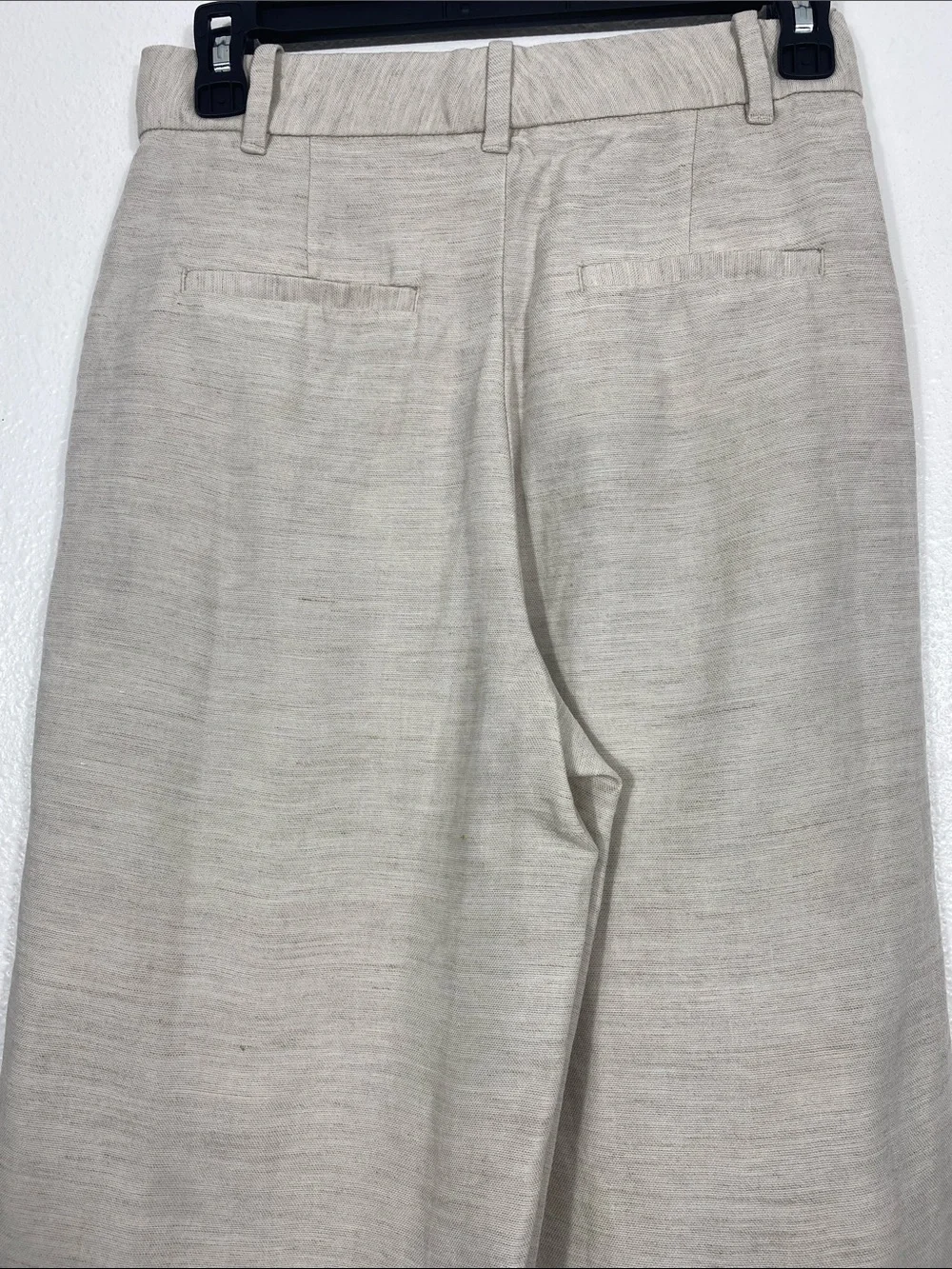 Wilfred Cropped High-Rise Wide-Leg Pants - Cream Size 2 Tencel Lyocell Linen